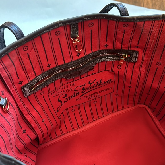 Authentic LV Neverfull Damier Ebene MM AR0029 - Picture 8 of 9